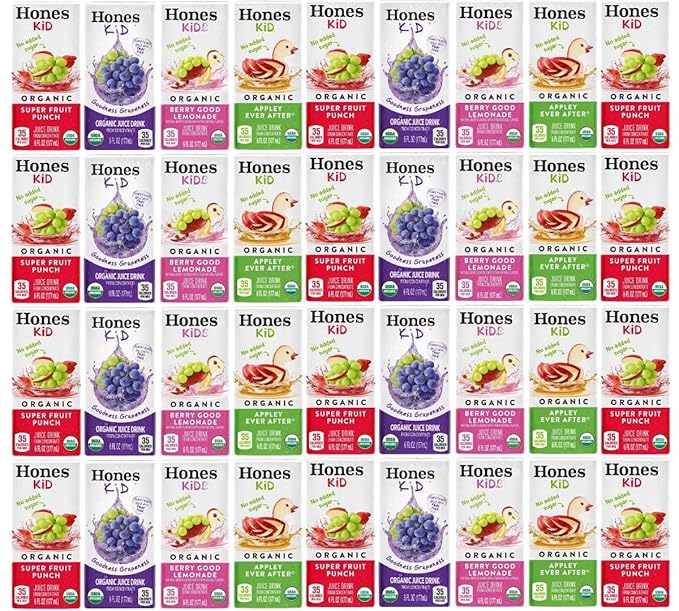 Honest Kid Assorted Organic Juice Drink Variety Pack 6 Fl Oz (40 Count)
