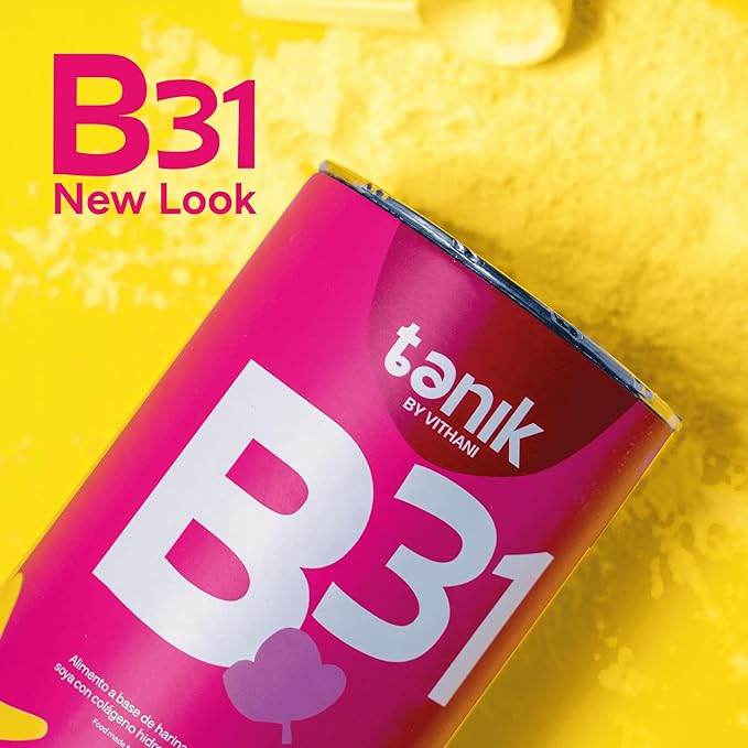 Vithani B31 Colageno with Magnesium Citrate Vitamin D Vitamin E and Biotin – Collagen Plus Vitamin C for Skin Hair and Nails Orange Flavor 20 Servings