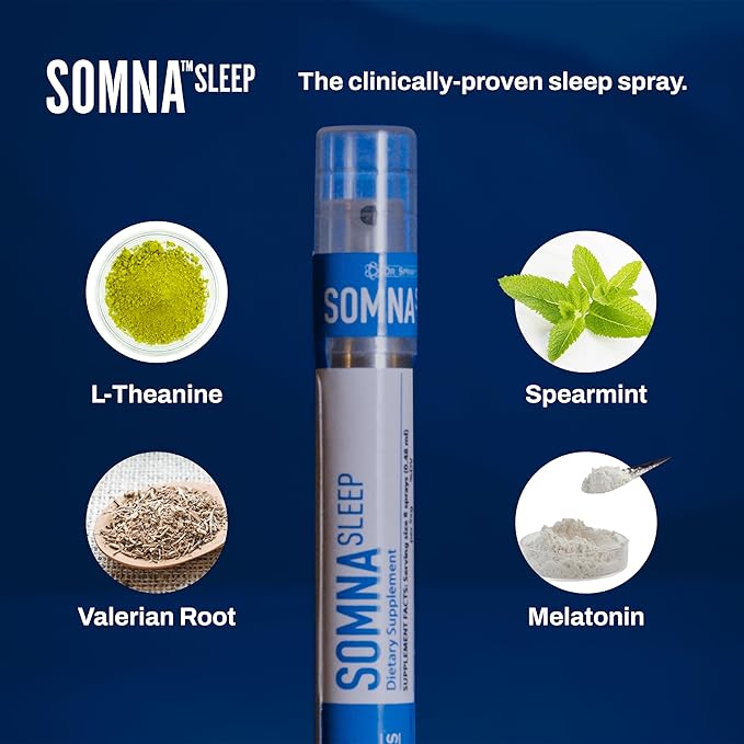 Dr. Spray's Somna Melatonin Spray - Spearmint Flavor Non-GMO 30-Day Supply