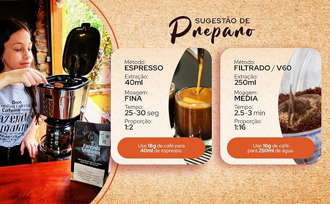 Fazenda Venturim - Roast Ground Coffee – Brazilian Specialty Medium Roast Low Acidity Bold Flavor &amp Rich Aroma full-Bodied Chocolate &amp Hazelnut Natural Notes 2.2 lb Bag (1Kg)