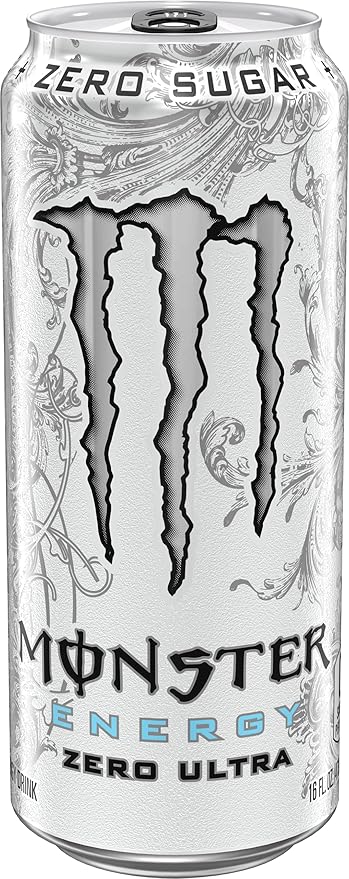 Monster Energy Zero Ultra Sugar Free Energy Drink 16 Ounce | Pack of 15