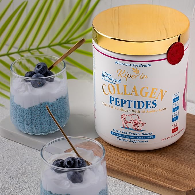 100% Pure &amp Natural Collagen Peptides | x2 Hydrolyzed Collagen for Women | Clinically Proven | Boost Skin Hair Nail Joint.. &amp Diet | Pureness for Health Principle | Unflavored (Standard)