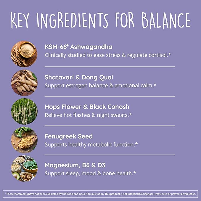 Happy Healthy Hippie PeriPeace Supplements for Women &amp Vegan Collagen Builder w/Hyaluronic Acid