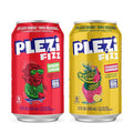 PLEZi FiZZ Cherry Limeade &amp Strawberry Lemonade Sparkling Juice Bundle – No Added Sugar Low Sugar Soda Alternative with Real Fruit Juice &amp Fiber – 12 Fl Oz (24 Cans Total)