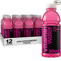 vitaminwater Focus Kiwi Strawberry Nutrient Enhanced Flavored Water Beverage 20 fl oz Bottles 12 Pack