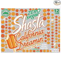 Shasta Zero Sugar California Dreamin Orange Creme Soda 144 Fl Oz