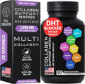 Age Defense Beauty Collagen Matrix - 2000mg Multi Collagen Biotin Keratin Hyaluronic Acid Saw Palmetto Vitamin C Supplement Complex - DHT Blocker for Men &amp Women for Hair Growth - 90 Gluten-Free