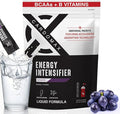 CardoMax - Energy Drink Packets - Liquid Preworkout for Men &amp Women Caffeine Packets with BCAA Vitamin B12 Vitamin B6 &amp B3 - Sugar-Free Zero Calorie Vegan &amp Keto - 15 Stick Packs - Gra