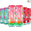 New Alani Energy Drinks Strawberry Sunrise Watermelon Wave Cherry Slush Flavors Variety Pack Sugar-Free Low-Calorie Energy Boost Drink 12 fl oz (Pack of 6)