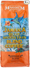 Magnum Jamaica Blue Mountain Coffee Blend - 2lbs Whole Bean (4 Pack)