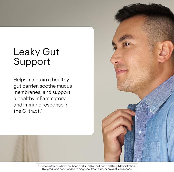 THORNE - Leaky Gut Support (Formerly EnteroMend) - Gut Health Supplement - Supports Optimal Digestive Function &amp Bowel Regularity* - NSF Certified for Sport - Orange Vanilla Flavor - 30 Servings
