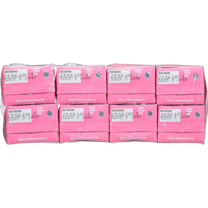 Juicy Juice Slim 8 Pack Kiwi Strawberry 6.75 Ounce Boxes (Pack of 4)