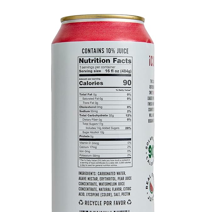 Thirsty Vaquero Watermelon Jalapeño Flavored soda (Sandia Salvaje) Mexican-inspired soda Real Fruit Juice &amp Savory Spices Made with Organic Agave Low Calorie Natural Juice 16 oz Cans 12-Pa