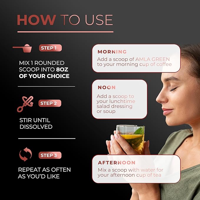 Amla Powder &amp Green Tea Superfood Supplement with Hibiscus 20x Ultra Concentrated Amla Antioxidant Support Made with Oolong Tea and Indian Gooseberries Organic Vegan Hibiscus 30 Servings