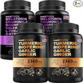 MEDCHOICE Turmeric &amp Ginger (240ct) and Sleep Melatonin (180ct) Supplement Bundle - Wellness Duo for Joint Digestion Sleep &amp Immune Support - Vegan Non-GMO Gluten-Free