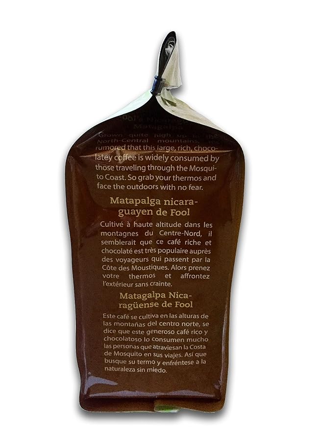 Coffee Fool’s Organic Fair Trade Nicaraguan Matagalpa 2 Pound (Coarse Grind)