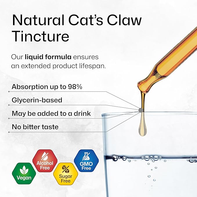 BIO KRAUTER Lemon Balm Tincture 2 Fl. Oz. &amp Cat's Claw Tincture 2 Fl. Oz.