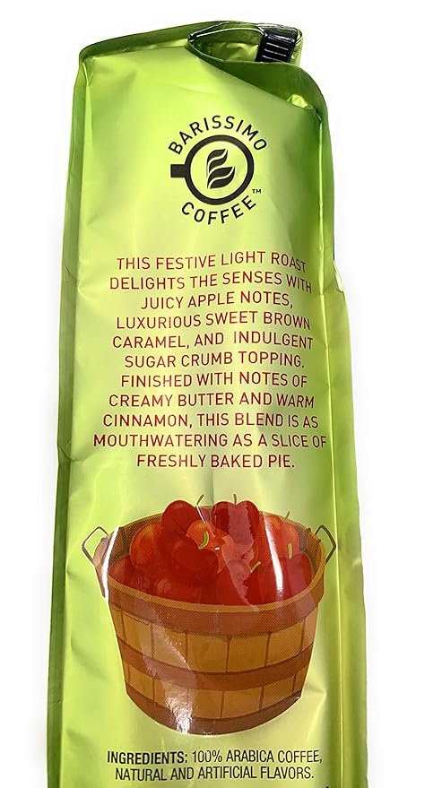 Barissimo Apple Crisp and Caramel Ground Coffee Set 12 oz each Pack of 2