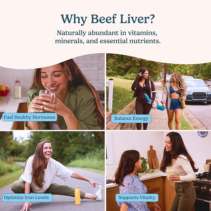 WONDERCOW Bioactive Collagen w/Bovine Colostrum Powder + Grassfed Beef Liver Supplement Capsules