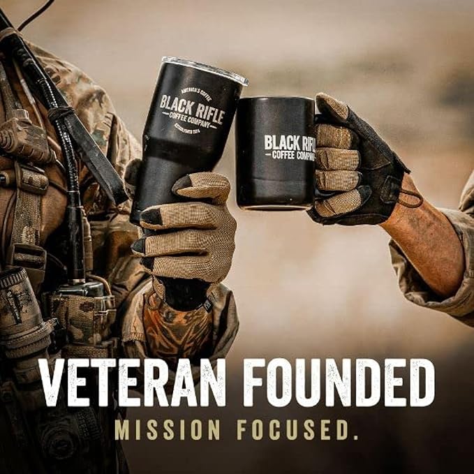 Black Rifle Coffee Company Silencer Smooth 5 lb Bag Ground Coffee Light Roast - Roasted Blend Made from Arabica Beans - Colombian &amp Brazilian Beans - Veteran Founded &amp American Made