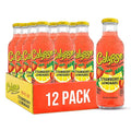 Calypso Lemonade Strawberry Lemonade Made with Real Fruit 16 Fl Oz Glass Bottles (Pack of 12)