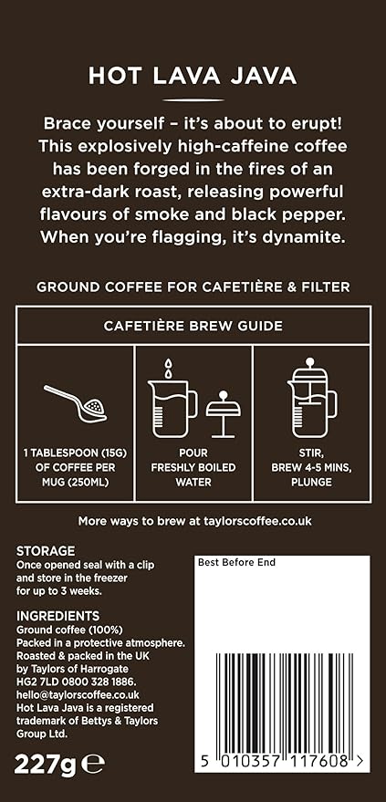 Taylors Hot Lava Java Coffee 3x 227g