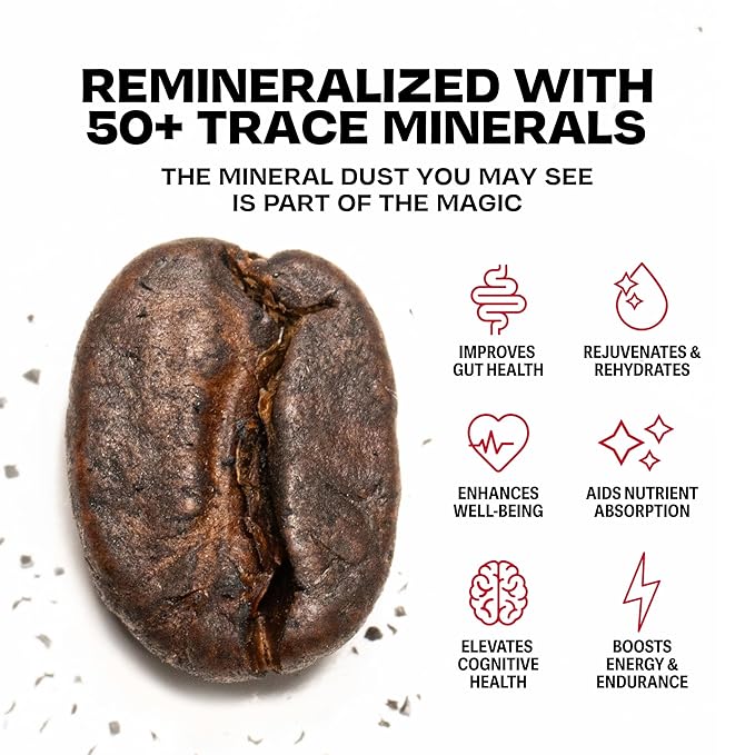 Danger Coffee by Dave Asprey Remineralized Mold Free &amp Lab Tested Swiss Water Decaf Ground Coffee Medium Roast Decaffeinated 10.9 Ounce