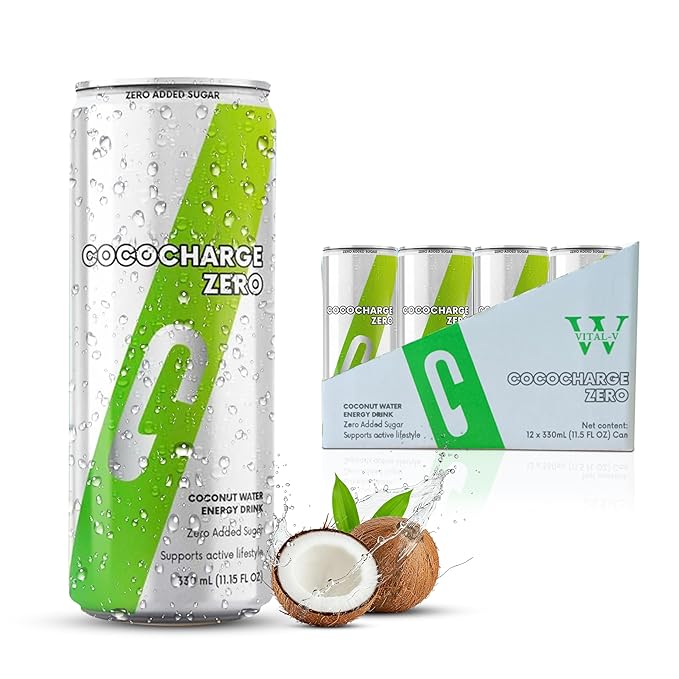 Vital-V CocoCharge Zero Energy Drink 98% Coconut Water Sugar Free Natural Hydration