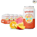 Spindrift Sparkling Water Tropical Lemonade Flavored Made with Real Squeezed Fruit 12 Fl OZ Cans Pack of 24 (Only 13 Calories per Can)