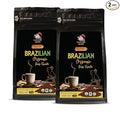 brazilian coffee ground - BRAZILIAN GROUND COFFEE ORGANIC 100% Arabica Medium Roast low acidity Fair Trade non gmo - ground coffee organic 2 Bags (24 Oz)