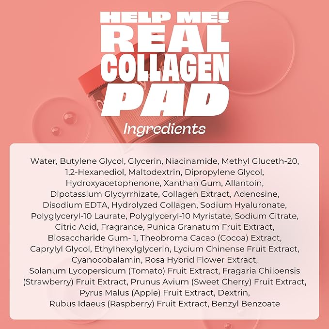 ONE-DAY’S YOU Help Me! Real Collagen Pads | Skin Firming &amp Moisturizing | Elasticity Care for Daily Use | 70 Pads | Korean Skincare for Firm &amp Youthful Skin