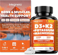 Vitamin D3 K2 10000 IU with Magnesium &amp Potassium – Supports Calcium Balance Muscle Function &amp Immune Health – Vegan High Absorption – 60 Capsules