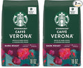 Starbucks Whole Bean CoffeeDark Roast CoffeeCaffè Verona100% Arabica1 bag (18 oz)(Pack of 2)