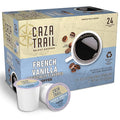 Caza Trail Coffee Pods French Vanilla Single Serve (Pack of 24) (Packaging May Vary)