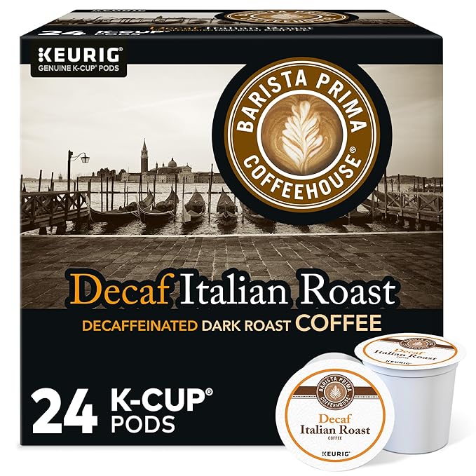 Barista Prima Coffeehouse Italian Roast Decaf Keurig Single Serve K-Cup Pods 96 count