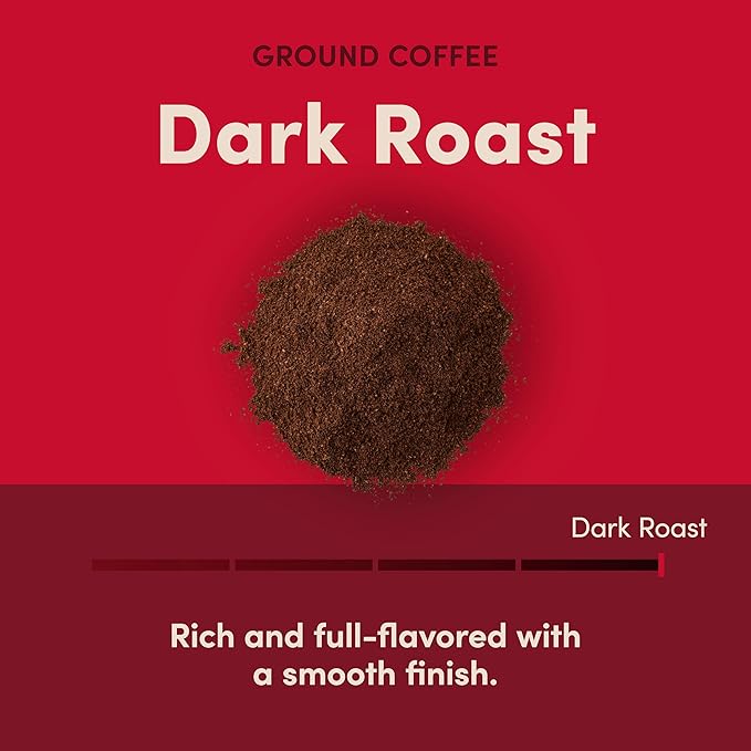 Tim Horton's 100% Arabica Dark Roast Ground Coffee 12 Ounce