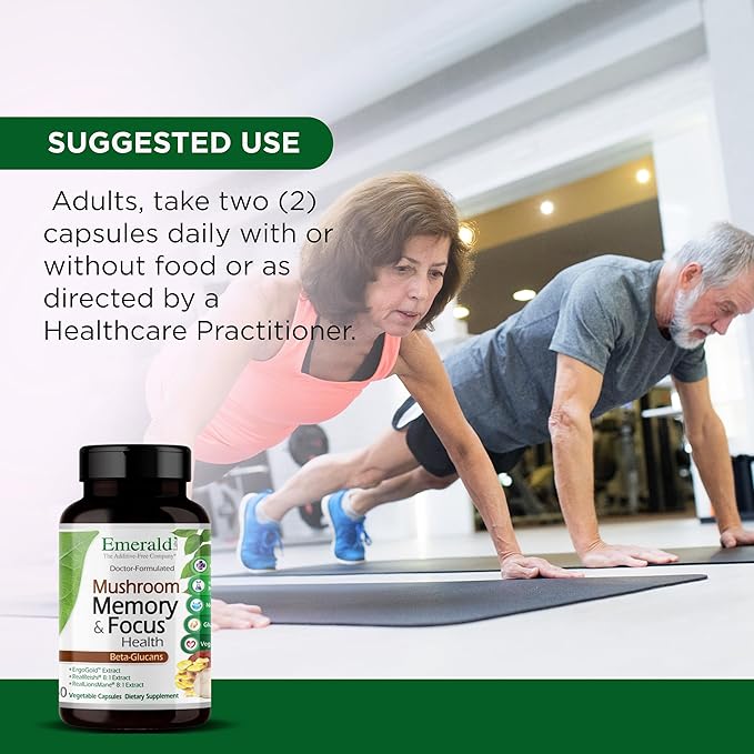 EMERALD LABS Mushroom Memory &amp Focus Health