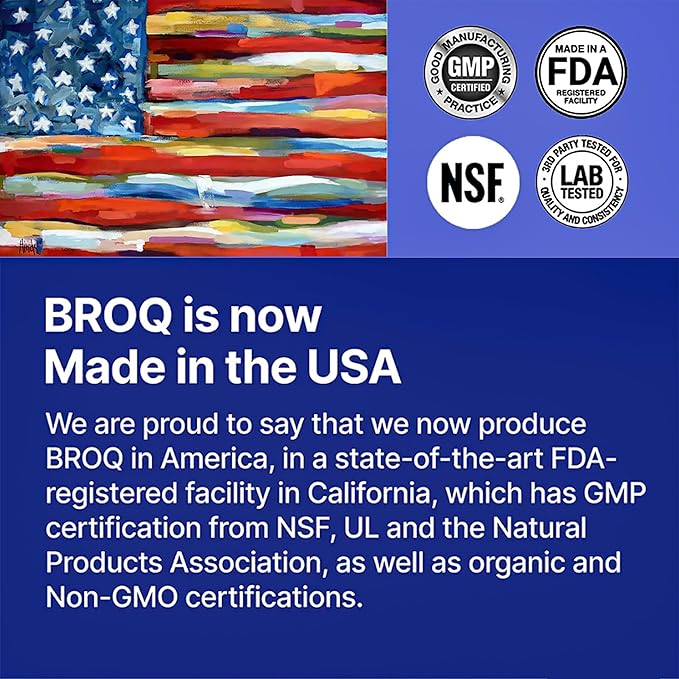 2X Sulforaphane of Others for Inflammation Immunity &amp Detox | BROQ – Longevity &amp Cellular Defense – 3rd-Party Tested
