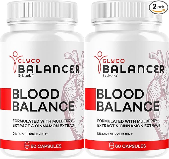 (2 Pack) Glyco Balancer Capsules - Official GlycoBalancer Supplement Support Pills Advanced Formula All Natural Premium Ingredinets for Health Support Vitamins and Wellness 120 Capsules for 2 Months