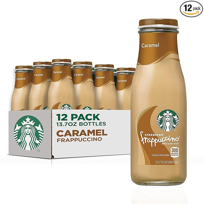 Starbucks Frappuccino Coffee Drink Caramel 13.7 fl oz Bottles (12 Pack)