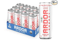 ARDOR ENERGY Sparkling Water with 100mg Natural Caffeine &amp 200mg L-Theanine from Organic Green Tea for Smooth Energy &amp Focus | Healthy Energy Drink | No Sugar Zero Calories Vegan Gluten-Fre