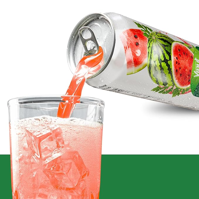 VINUT 100% Watermelon Juice No Added Sugar Not From Concentrate 16.9 fl oz (500 mL) Can Pack of 12