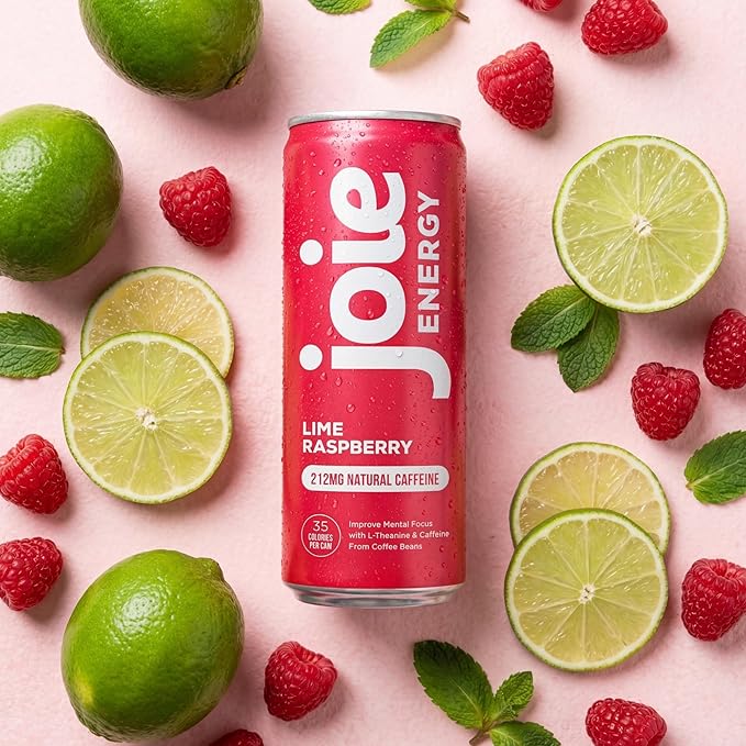 Joie Energy Drink (Lime Raspberry 12 Fl Oz (Pack of 12))