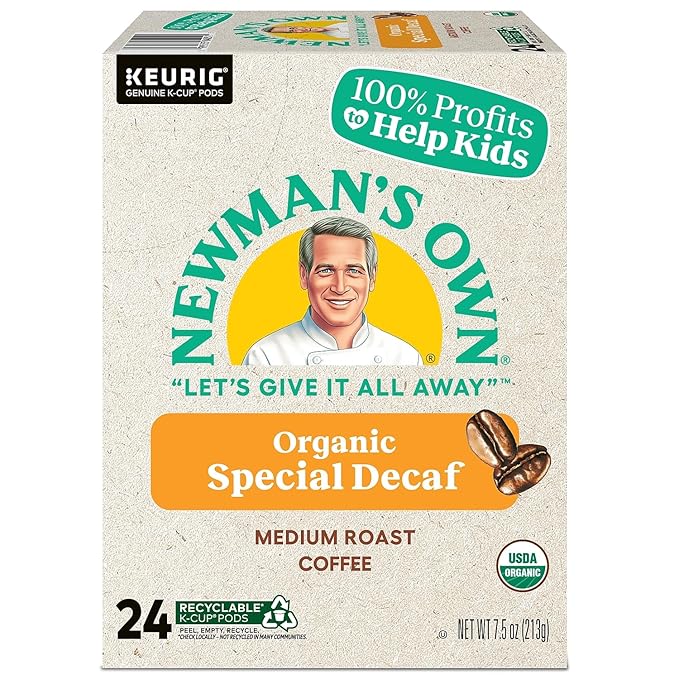 Newman's Own Organics -- SPECIAL DECAF COFFEE -- 96 K-Cups for Keurig