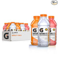 Gatorlyte Rapid Rehydration Electrolyte Drink 3 Flavor Variety Pack Specialized Blend of 5 Electrolytes Lower Sugar No Artificial Sweeteners No Artificial Flavors 20 fl oz Bottles (12 Pack)