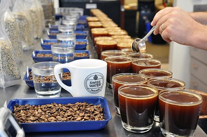 Verena Street 5 Pound Flavored Whole Bean Swiss Water Process Decaf Mississippi Grogg Decaffeinated Medium Roast Rainforest Alliance Certified Arabica Coffee
