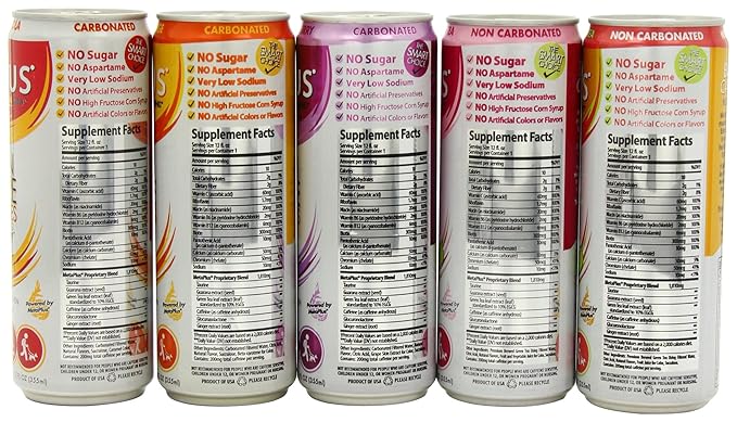 CELSIUS Fitness Drink 9-Flavor Variety Pack Zero Sugar Slim Can 12 Fl Oz (Pack of 12)