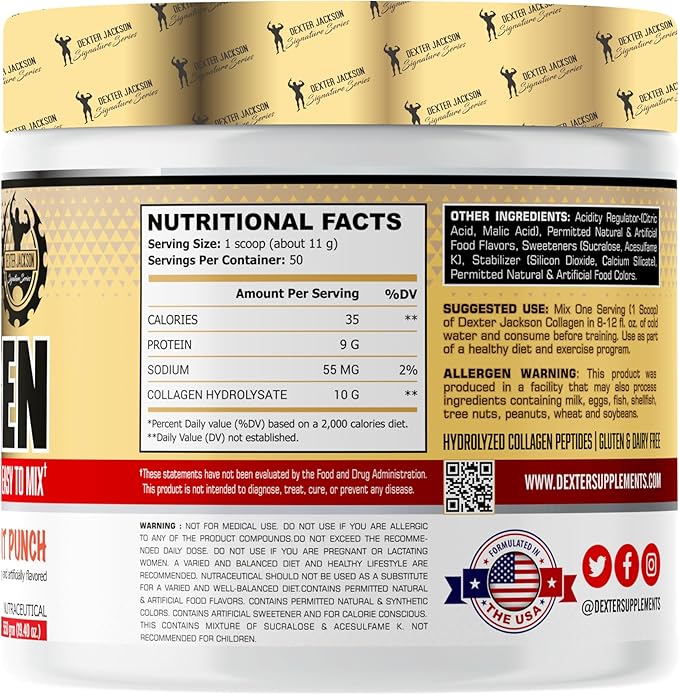 Gold Series Collagen | 550g (50 Serving Fruit Punch)