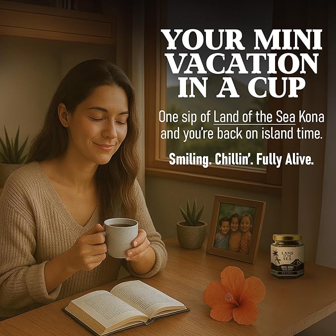 KONA COFFEE 100% - Premium Freeze Dried Instant Coffee - Low Acid Coffee - Medium Roast Arabica Hawaiian Coffee 1.5oz (1 Pack | 22 Servings)