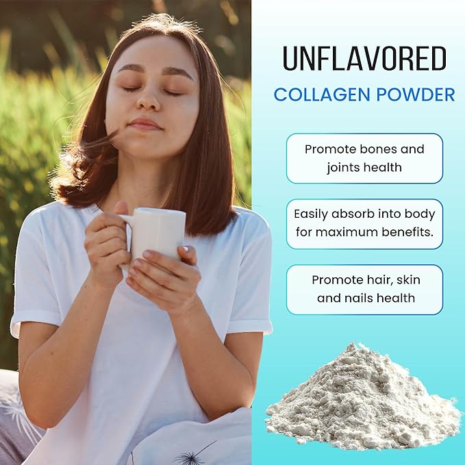 Pure Hydrolyzed Collagen Peptides (10 oz) – Unflavored Collagen Powder - Pasture-Raised Grass-Fed Keto &amp Paleo-Friendly – Kosher Non-GMO Gluten-Free – GMP Certified – Easy to Mix (280g)